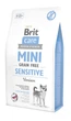 Сухой корм для собак мини пород Brit Care Mini Grain Free Sensitive 2 кг (Беззерновой, Чувствительное пищеварение) - изображение 1
