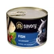 Влажный корм для кошек Savory Cat Adult Fish (паштет с рыбой) 200 г - изображение 1