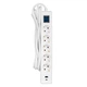 Подовжувач мережевий 2E 3м, 5xТипF, 16A, 1xUSB-A,1xUSB-C, фільтр, білий - зображення 2