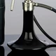 Кальян Oduman Cosmo Silver-Black Black Glass 30см Одуман Космо Серебристо-черный Нержавеющая сталь с титановым покрытием серебристого цвета - изображение 3