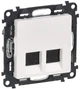 Розетка подвійна RJ45 кат. 5е UTP Legrand Valena LIFE, білий (648457) - зображення 1