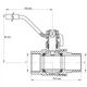 Кран кульовий KOER 1" ГШР ГАЗ (KR.215.G) (KR0124) - зображення 3