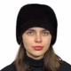 Шапка-кубанка норкова Хутряний Стиль Метелик 54/60 Коричневий (041/O) - зображення 2