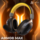 Бездротова ігрова гарнітура Ajazz AHM08 MAX Black Gray Yellow (AHM08-MAX-BGY) - зображення 1