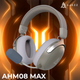 Бездротова ігрова гарнітура Ajazz AHM08 MAX Gray White (AHM08-MAX-GW) - зображення 6