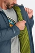 Мембранная мужская теплая куртка Rab Valiance Jacket M Чорний - изображение 6