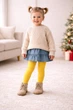 Дитячі демісезонні однотонні колготи Kid Step на 104-110 см Жовтий - изображение 3