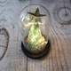 Новорічна ялинка в колбі із зіркою Christmas Decor 23.5см з LED підсвічуванням на батарейках Зелена (025y) - зображення 3