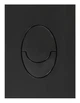Панель змиву KOER KT-0606-05 157x198x3mm пластикова, кнопка закруглена (колір чорний матовий) (KR5343) - изображение 7