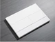 Панель змиву KOER KT-0603-03 240x160x10mm пластикова, кнопка лінійна (колір білий) (KR5318) - изображение 4