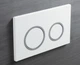 Панель змиву KOER KT-0605-03 220x140x12mm пластикова, кнопка кругла (колір білий) (KR5316) - изображение 2