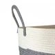 Корзина для хранения с ручками MBM HOME TH-14 GRAY/WHITE серо-белая - изображение 4
