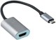 Adapter i-tec USB-C - HDMI 4K/60 Hz 0.15 m Silver (C31METALHDMI60HZ) - obraz 3