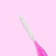 Baby brush для бровей и ресниц, розовый 0,6 мм, 1 шт - изображение 2