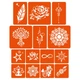 Набір хни з трафаретами для біо-тату №4 Fresh Tattoo henna-set-04 - изображение 5