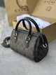 Сумка жіноча Coach Rowan Brown Satchel In Signature Canvas Premium шкіряна коричнева сумка коач рован - зображення 2