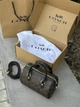 Сумка жіноча Coach Rowan Brown Satchel In Signature Canvas Premium шкіряна коричнева сумка коач рован - зображення 4