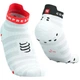 Носки с компрессионным эффектом для триатлона короткие Compressport Pro Racing Socks V4.0 Ultralight Run Low White/fluo red/black L (100081373) - изображение 1