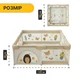 Игровой манеж для детей LEOBRO "Лесной Ежик" 150 x 180 см (LB-1001) - изображение 2