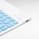 Клавиатура и мышка беспроводная Bluetooth KIT Белая с голубым - изображение 7
