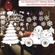 Новогодняя наклейка на окно Мerry Christmas 50 на 70 см белый - изображение 2