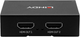 Hub Lindy 2 Port HDMI 2.0 Metal Black (4002888381581) - obraz 3