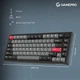 Клавиатура механическая с подсветкой GamePro Asgard Yord комбинированное подключение 4000 мАг 75 клавиш Black (MK266BK) - изображение 9