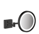 Косметическое зеркало Hansgrohe AddStoris для бритья с подсветкой LED matt black 41790670 - изображение 1