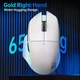 Геймерська акумуляторна бездротова (Bluetooth + 2,4G) миша Attack Shark V6 Ultra-Light, Magnetic Charging Dock, PixArt PAW3311 Біла/White (V6ULTRAW) - изображение 5