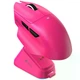 Геймерська акумуляторна бездротова (Bluetooth + 2,4G) миша Attack Shark V6 Ultra-Light, Magnetic Charging Dock, PixArt PAW3311 Рожева/Berry Red (V6ULTRABR) - изображение 1