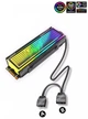 Радіатор охолодження ALSEYE SSD M.2 2280 NVMe aRGB Black - зображення 2