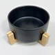 Салатник/пиала фарфоровый h-9 см, d-15,5 см на бамбуковой подставке LED Trace B010799 черный - изображение 2