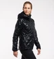 Жіночий зимовий мікропуховик Haglofs Roc Mimic Hood теплий чорного кольору розмір XS - изображение 3