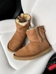 Жіночі уггі Міні Руді Замша з Змійкою UGG Zip Mini Chestnut Suede (38, помаранчевий) - изображение 7