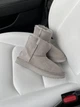 Жіночі угг Міні Замш Світло Сірі Змійка та Лак Пьятка UGG Mini Light Grey Suide Zipper (39, бежевый) - изображение 10