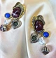 Сережки с подвесками Стильная акцентная бижутерия jewelry Многоцветные - изображение 7