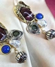 Сережки с подвесками Стильная акцентная бижутерия jewelry Многоцветные - изображение 9