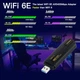 Тридіапазонний бездротовий мережний Wi-Fi адаптер USB Fenvi FU-AXE5400 2.4G/5G/6Ghz Mu-MIMO 6E Black (18839) - зображення 4