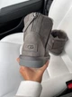 Жіночі угг Міні Замш Сірі Змійка UGG Classic Mini Grey Suide Zipper (39, сірий) - зображення 7