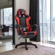 Компьютерное кресло GAMER KO24CZE чёрно-красное экокожа + металл, 125×65×50 см, 120 кг - изображение 3