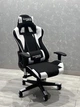 Компьютерное кресло PlayMaker Supreme Gaming 94558 чёрно-белое ткань, 138×68×49 см, 120 кг - изображение 1