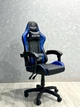 Компьютерное кресло CARBON Quattro Gaming чёрно-синее экокожа + металл, 123×63×50 см, 120 кг - изображение 2