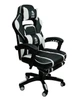 Игровое кресло Deus Large White чёрно-белое экокожа, 125×68×50 см, 120 кг - изображение 1