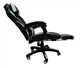 Игровое кресло Deus Large White чёрно-белое экокожа, 125×68×50 см, 120 кг - изображение 2