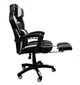 Игровое кресло Deus Large White чёрно-белое экокожа, 125×68×50 см, 120 кг - изображение 3