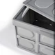 Ящик для зберігання MBM HOME розкладний з кришкою FB-1 55L GRAY сірий - зображення 15