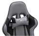 Компьютерное кресло PlayMaker Supreme Gaming 94561 серо-чёрное ткань, 138×68×49 см, 120 кг - изображение 4