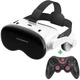 VR LUX PRO Окуляри віртуальної реальності VR SHINECON G18EB Bluetooth для смартфонів 4.7-6.7" + джостик Terios X3 Black - изображение 1