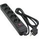Фільтр живлення Patron 1.8 m3*1mm2 (SP-1052) 5 розеток BLACK (EXT-PN-SP-1052) (15979) - зображення 1