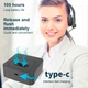 Гарнитура BauTech Bluetooth 5.4 с микрофоном и шумоподавлением Чёрный (1014-946-00) - изображение 9